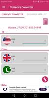 USD to British Pound & Pakistani Rupees Converter Affiche