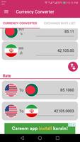 US Dollar To Bangladeshi Taka and IRR Converter capture d'écran 2
