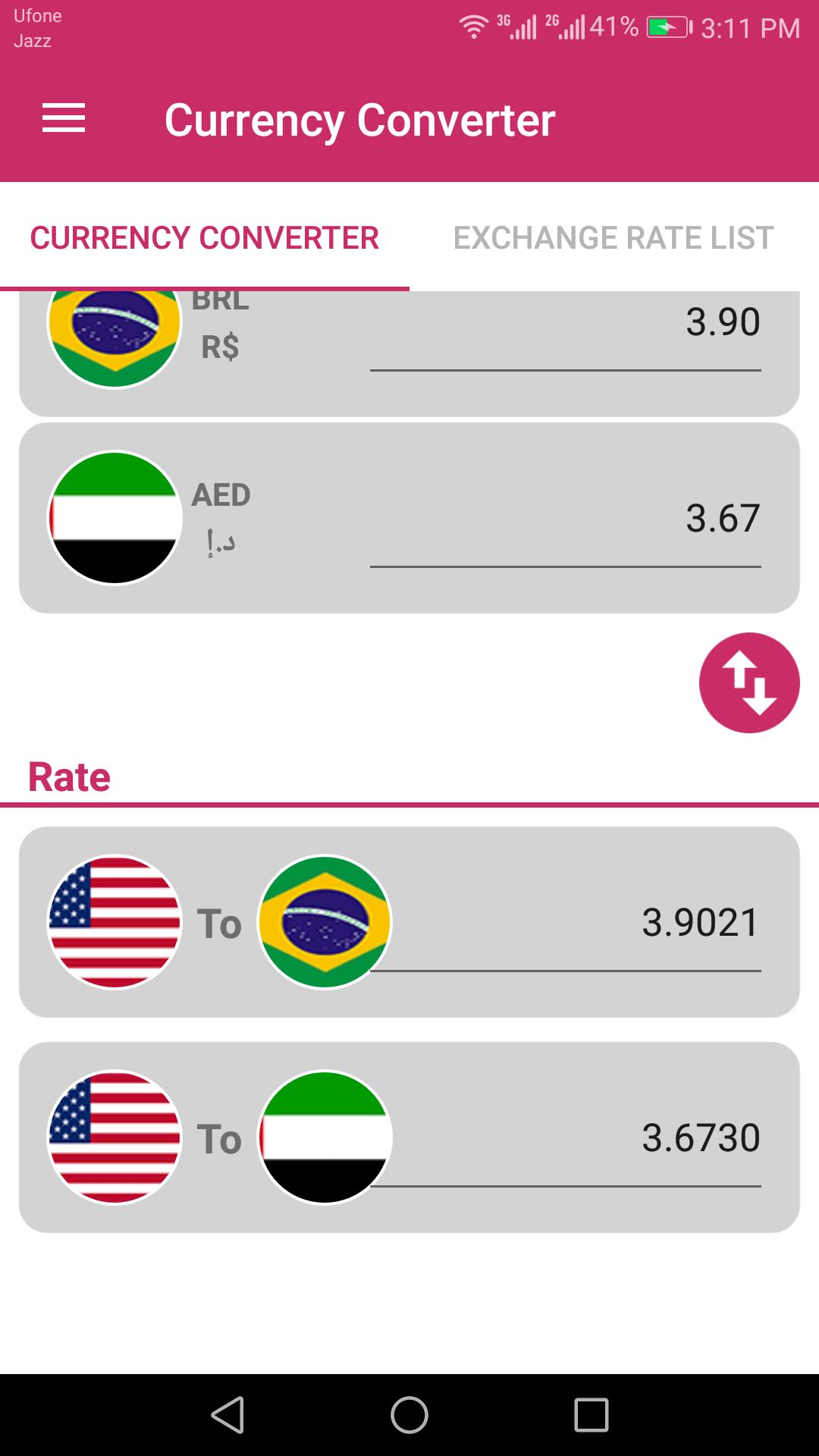 Us Dollar To Brazilian Real And Aed Converter Para Android Brazilian Real And Aed Converter