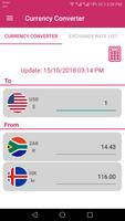 US Dollar To South African Rand and ISK Converter 스크린샷 1