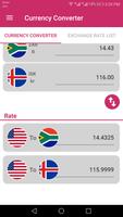 US Dollar To South African Rand and ISK Converter capture d'écran 2