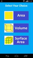 Zone et Volume Calculator Affiche