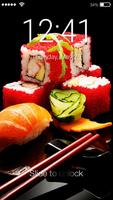 Sushi rolls écran de verrouill Affiche