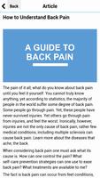 A Guide to Back Pain স্ক্রিনশট 1
