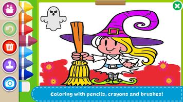 Halloween Coloring Book syot layar 1