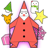 Origami Christmas icon
