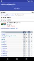 برنامه‌نما Live Cricket Score عکس از صفحه