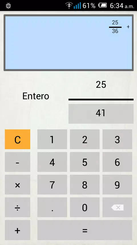 Descarga de APK de Calculadora de Fracciones para Android