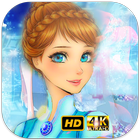 Elsa & Anna Wallpapers HD 4K آئیکن