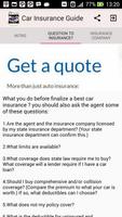 Car Insurance Guide capture d'écran 1