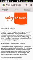 Work Safety Guide Affiche