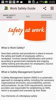 Work Safety Guide poster