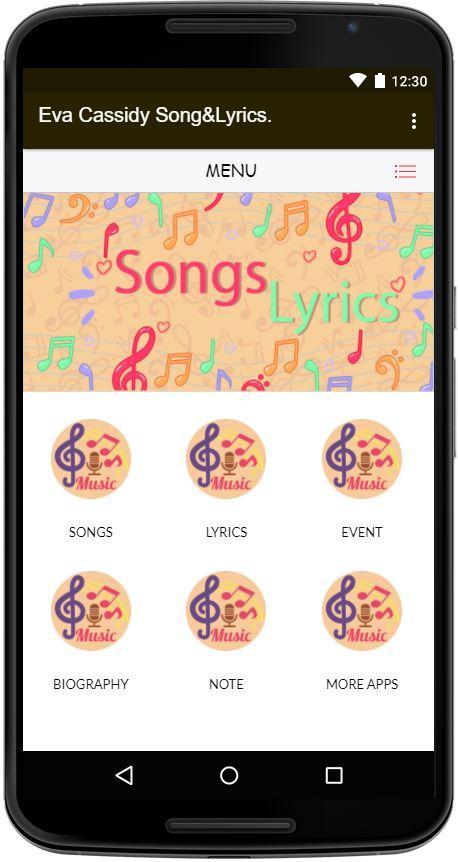 点击歌曲和歌词伊娃卡西迪安卓下载 安卓版apk 免费下载