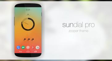 Sundial Colors Zooper Theme الملصق