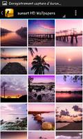 Pink sunset HD Wallpapers Affiche