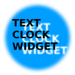 Text Uhr Widget