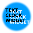 Text Uhr Widget आइकन