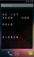 Text Uhr Widget poster