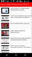 Learn Turkish Pronunciation โปสเตอร์