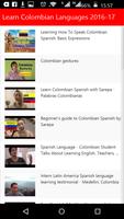 Learn Colombian Languages Ekran Görüntüsü 1