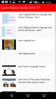 Learn Filipino Easily capture d'écran 1
