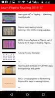 Learn Filipino Reading poster