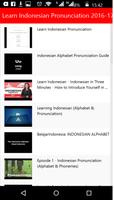 Learn Indonesian Pronunciation imagem de tela 1