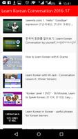 Learn Korean Conversation โปสเตอร์