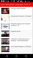 Learn Mongolian Languages Affiche
