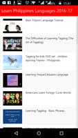 Learn Philippines Languages โปสเตอร์