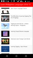 Learn Philippines Languages ภาพหน้าจอ 1