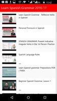 Learn Spanish Grammar capture d'écran 1