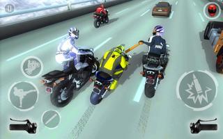 پوستر Superhero 3D Vegas City Ride - Moto Racing Fight