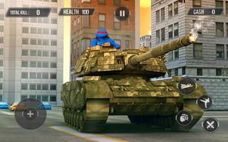 Turtle Warrior Dark Ninja: Tank Attack-poster