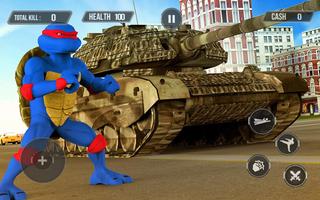 Turtle Warrior Dark Ninja: Tank Attack Ekran Görüntüsü 1
