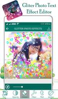 Glitter Photo Text Effect Affiche