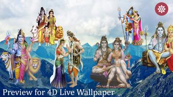 4D Shiv Parvati Live Wallpaper capture d'écran 2