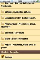 Voiture CheckList screenshot 1