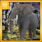 simulación de elefante icono