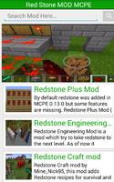 Redstone Mod MCPE पोस्टर