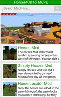 Horse MOD For MCPE.* Poster