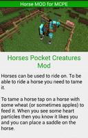 Horse MOD For MCPE.* captura de pantalla 1