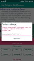 Airtel, Idea, Vodafone Recharge Card Scanner capture d'écran 1