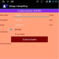 StayHealthyCalculators captura de pantalla 2