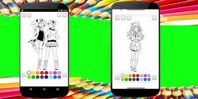 Anime Coloring Poster