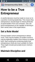 Guide To Entrepreneurship Skills capture d'écran 2