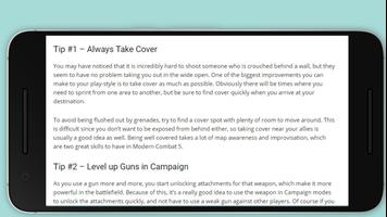 Guides for Modern Combat 5 Tip স্ক্রিনশট 1