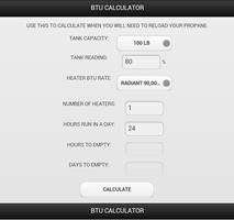 RS Bulk Propane BTU Calculator Cartaz