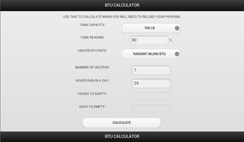 RS Bulk Propane BTU Calculator imagem de tela 2