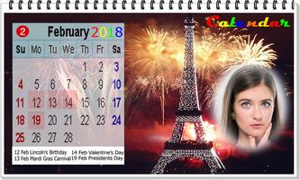 Calendar 2018 photo frame wall capture d'écran 1